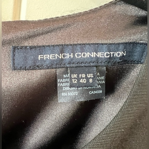 French Connection open cut out chest accent bodycon shift dress Size 8 - Picture 5 of 6